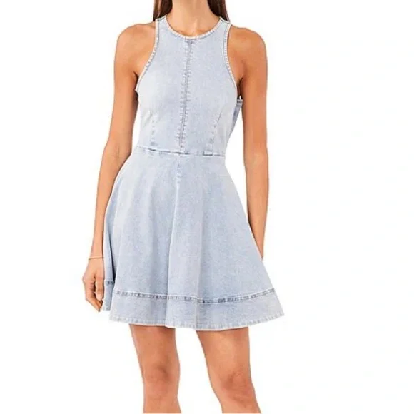1. State | Dresses | State Halter Circle Denim Crew Neck Sleeveless Aline Dress Nwt | Poshmark 1. State | Dresses | State Halter Circle Denim Crew Neck Sleeveless Aline Dress Nwt | Poshmark
